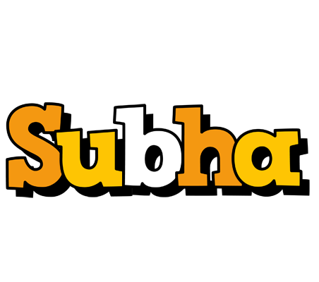 Subha cartoon logo