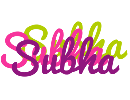Subha flowers logo