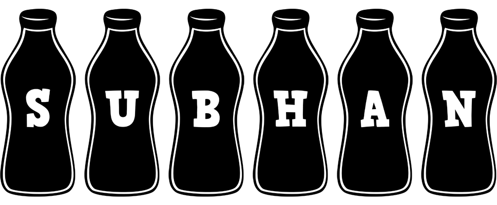 Subhan bottle logo