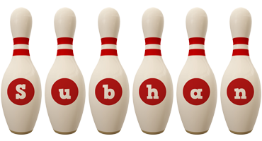 Subhan bowling-pin logo