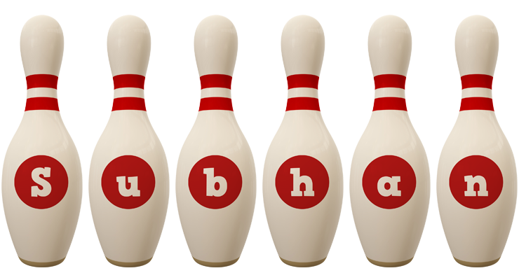 Subhan bowling-pin logo