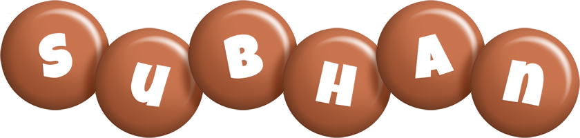 Subhan candy-brown logo
