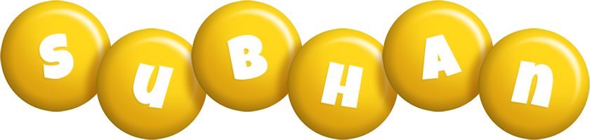Subhan candy-yellow logo