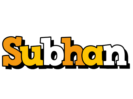 Subhan cartoon logo