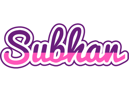 Subhan cheerful logo
