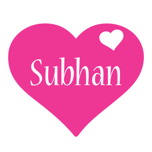 Subhan love-heart logo