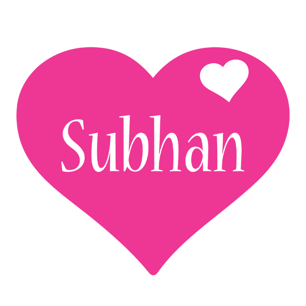 Subhan love-heart logo