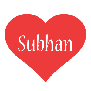 Subhan love logo