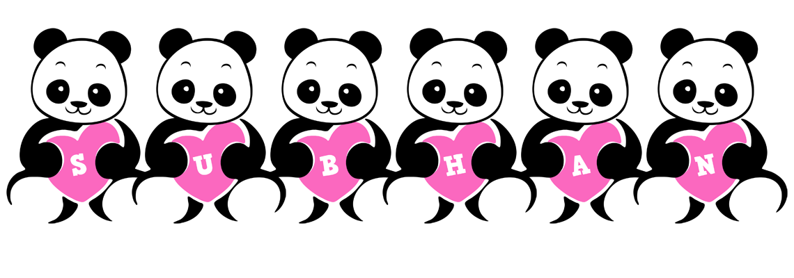 Subhan love-panda logo