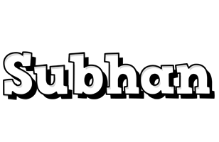 Subhan snowing logo