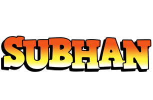 Subhan sunset logo