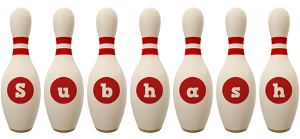 Subhash bowling-pin logo