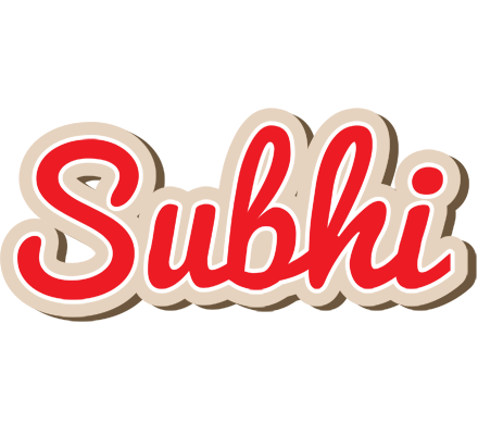 Subhi chocolate logo