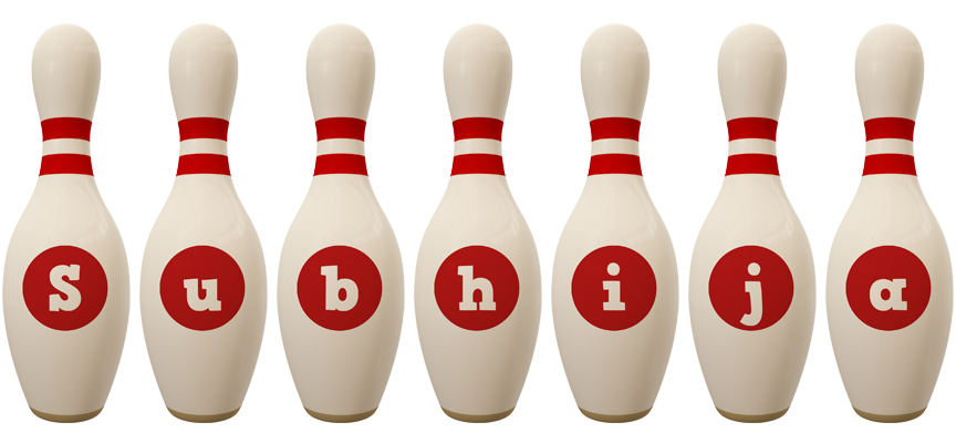 Subhija bowling-pin logo