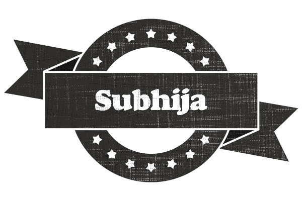 Subhija grunge logo
