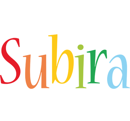 Subira birthday logo