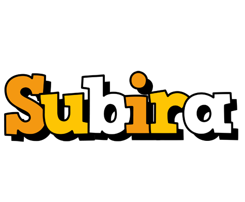 Subira cartoon logo