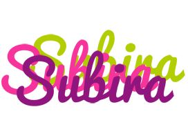 Subira flowers logo