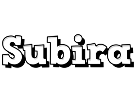 Subira snowing logo