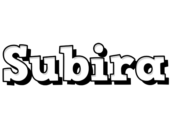 Subira snowing logo