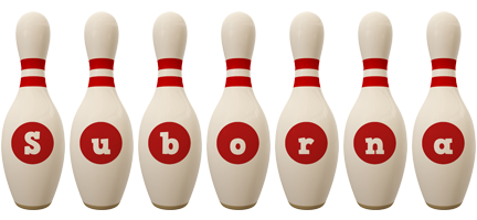 Suborna bowling-pin logo