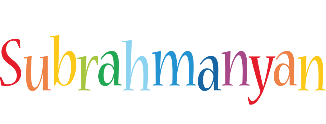 Subrahmanyan birthday logo