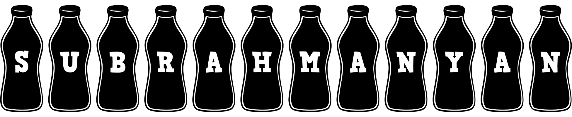 Subrahmanyan bottle logo