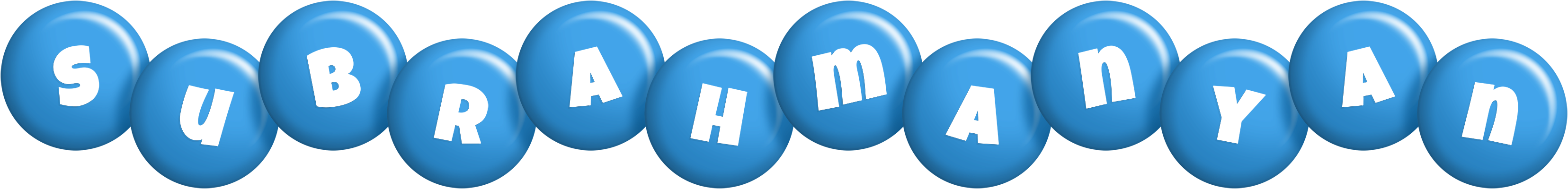 Subrahmanyan candy-blue logo