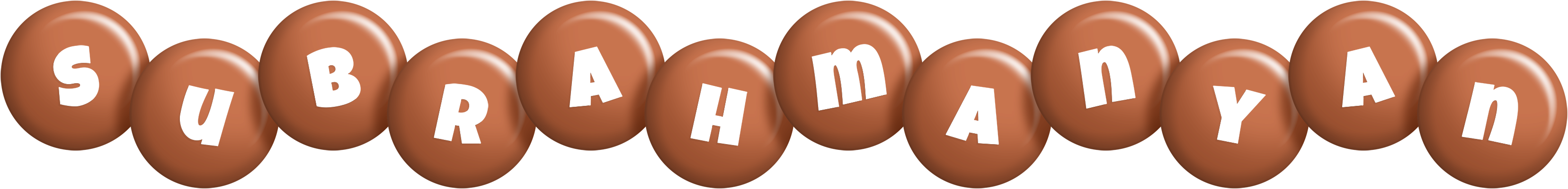Subrahmanyan candy-brown logo