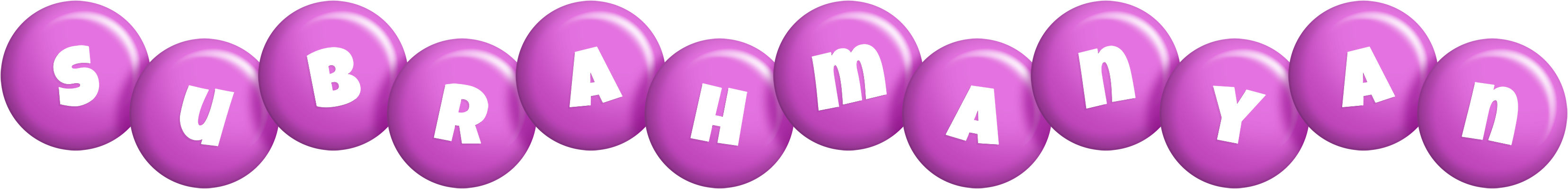 Subrahmanyan candy-purple logo