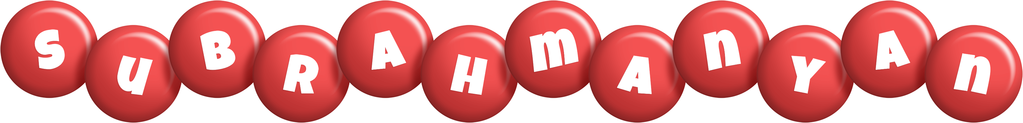Subrahmanyan candy-red logo