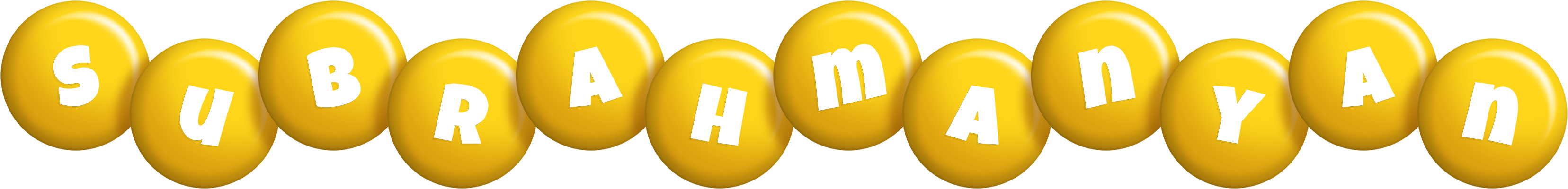 Subrahmanyan candy-yellow logo