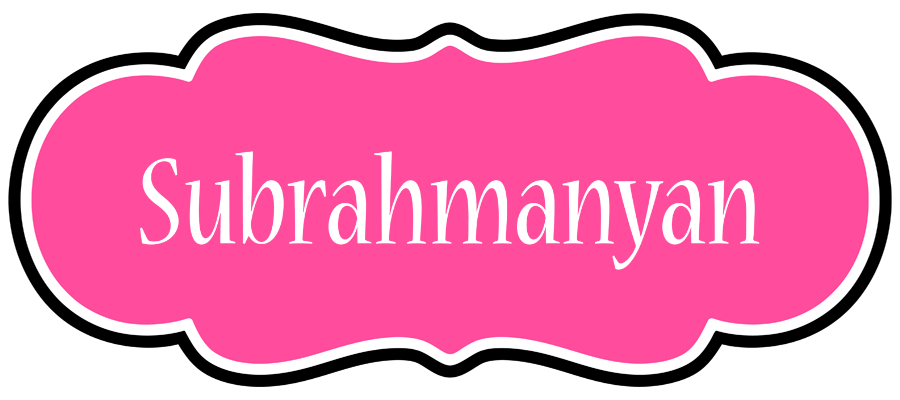 Subrahmanyan invitation logo