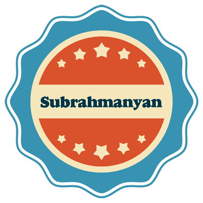 Subrahmanyan labels logo