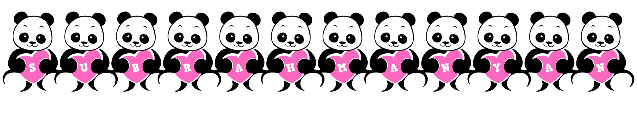 Subrahmanyan love-panda logo