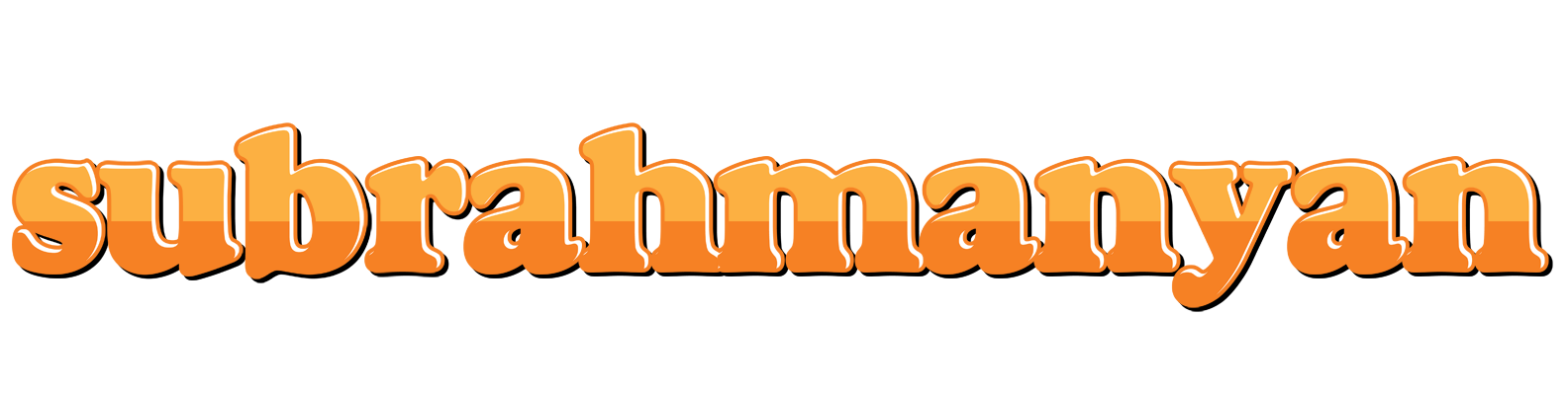 Subrahmanyan orange logo