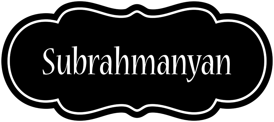 Subrahmanyan welcome logo