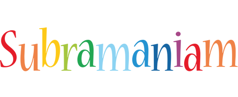 Subramaniam birthday logo