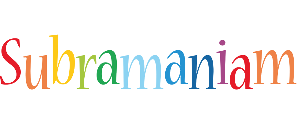 Subramaniam birthday logo