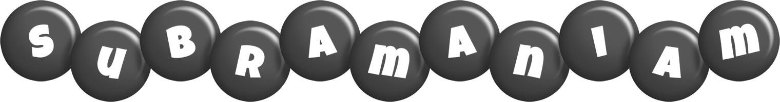 Subramaniam candy-black logo