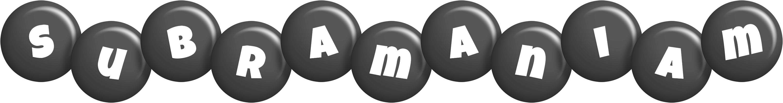 Subramaniam candy-black logo