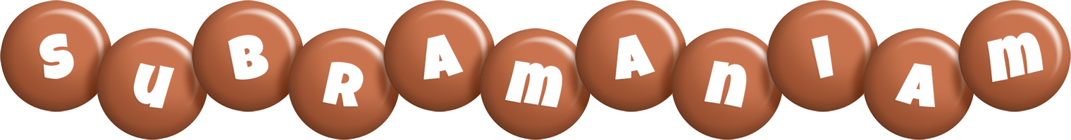 Subramaniam candy-brown logo
