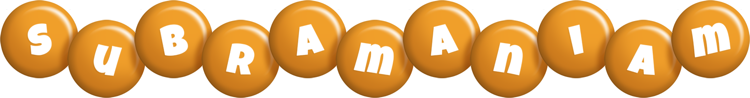 Subramaniam candy-orange logo