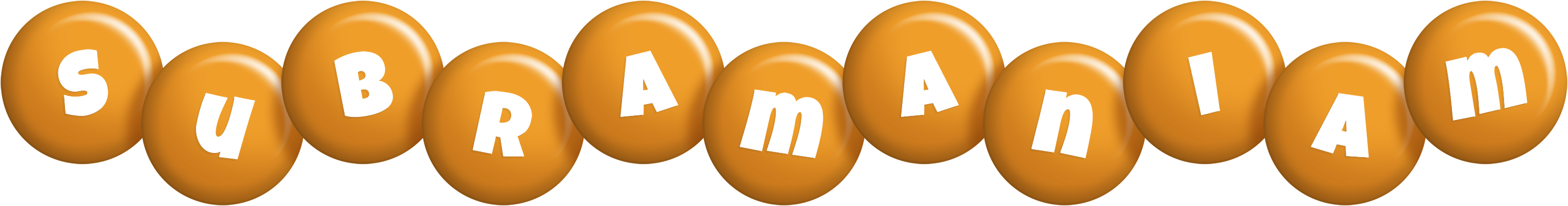 Subramaniam candy-orange logo