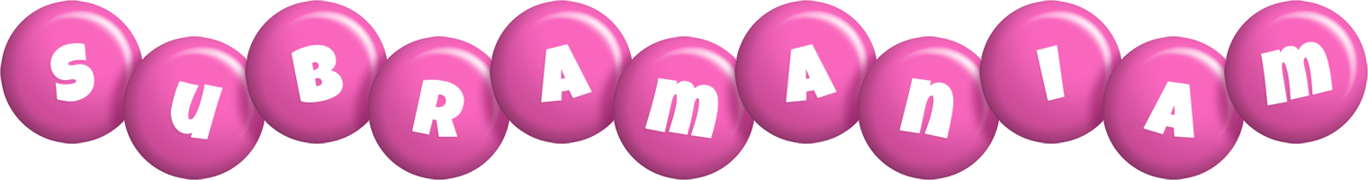 Subramaniam candy-pink logo