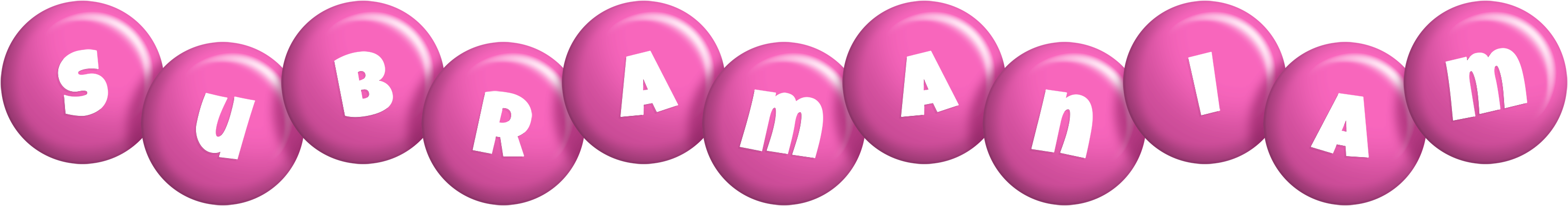 Subramaniam candy-pink logo