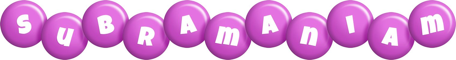 Subramaniam candy-purple logo