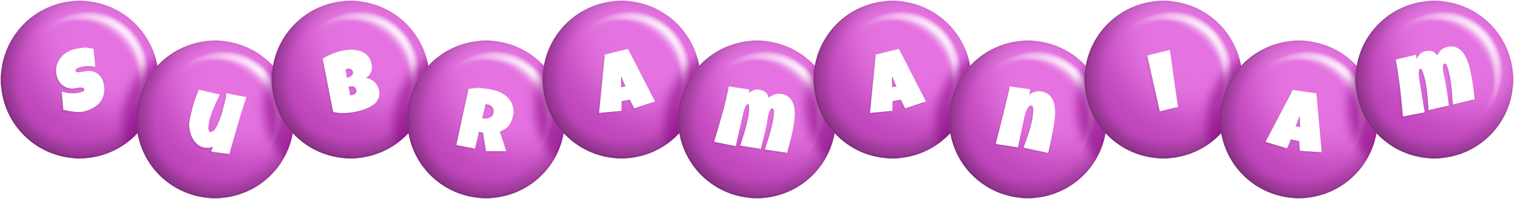 Subramaniam candy-purple logo