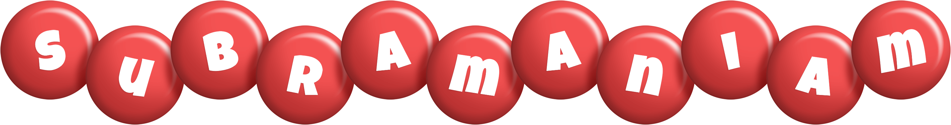 Subramaniam candy-red logo