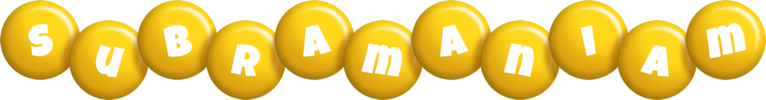 Subramaniam candy-yellow logo